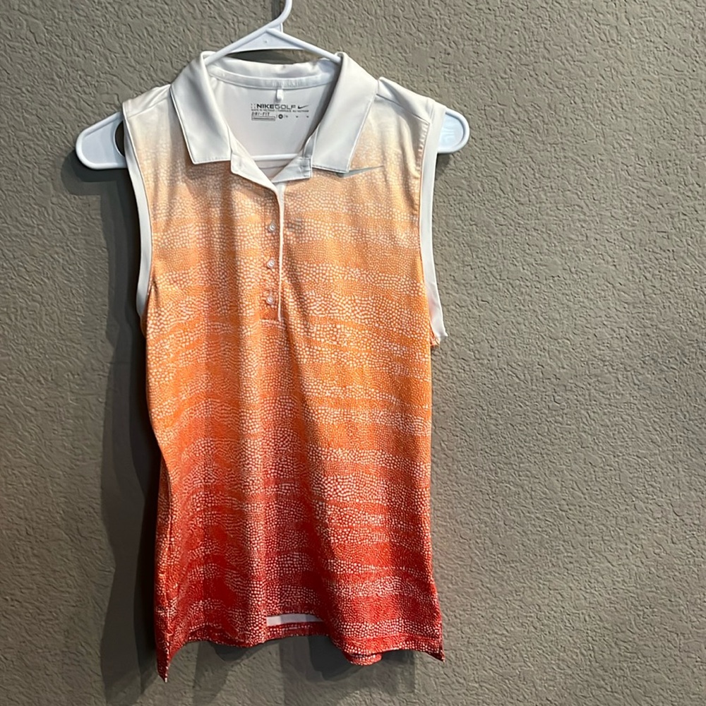 Nike dry fit women’s gold shirt
